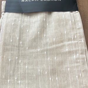 Ralph Lauren Linen Marley Back Tab Window Panel Drapes Curtains 54 x 84”
